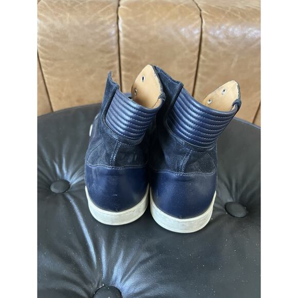 Lavati Navy-mid Italian Leather Sneackers US 11